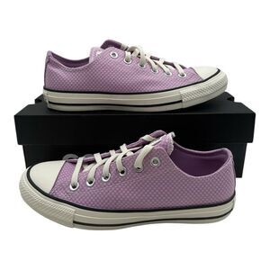 Converse Chuck Taylor All Star Ox Shoes Womens Size 8 Pink Checkered Low A11627C